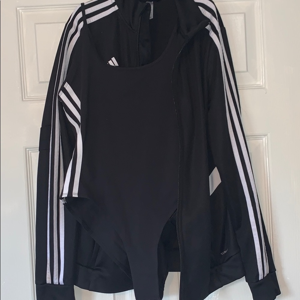 Addidas Zip up jacket and Addidas Body Suit